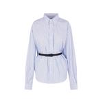 belted striped shirt 1
