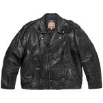 Кожаные куртки Supreme x blackmeans Painted Leather Motorcycle Jacket «Black» 1