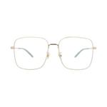 Очки Gucci металлическая оправа квадратной формы 'Золотой/Прозрачный' 1
