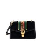 Sylvie Shoulder Bag GG Velvet Small crossbody bag 1