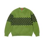 Свитеры Supreme Checkerboard Pilled Sweater 'Зеленый' 1