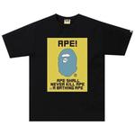 Футболки BAPE Water Print Tee 'Black' 1