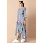 Туника-платье Powder Blue Boota Flared High Low с поясом Dori 3