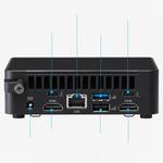 ASUS NUC 14 Pro Slim Ultra 5 Mini PC Barebone (Intel Core Ultra 5-125H / Intel Arc Graphics / DDR5 SO-DIMM Slot x2 / Thunderbolt 4 x2 / Ш x117 x Г x112 x В x37) 4