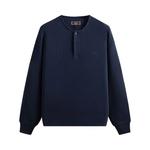 Рубашки и топы Kith Micro Waffle Long Sleeve Colby Pullover 'Nocturnal' 1