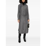 spread-collar pleated midi dress 2