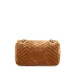 GG Marmont Flap Bag Matelasse Velvet Small shoulder bag 2