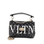 Сумка на плечо VLTN Rockstud Spike Flap Bag Quilted Leather среднего размера 1