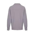 Светло-серая oversize летняя рубашка из льноподобной ткани, воротник Apache Tmnss23Go00053 7