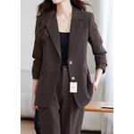 Однобортный приталенный костюм YGH-EQ8908set 4