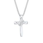 Ожерелье с крестом, украшенное кристаллами Swarovski 2