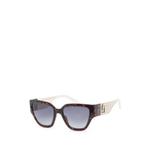 tortoiseshell-effect oversized-frame sunglasses 1