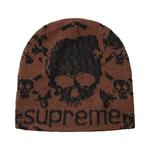 Шапки-бини Supreme x Vanson Leathers Skull Beanie 'Brown' 2