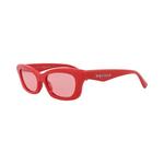 Солнцезащитные очки Alexander McQueen Square Sunglasses 'Red/Pink' 3