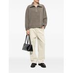 Retro ribbed-knit half-zip sweater 2