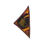 mixed-print padded triangle scarf 1