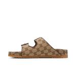 Сланцы Gucci Slide Sandal Strap 'Beige Monogram' 3