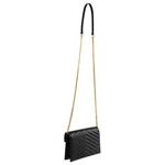 Кошельки Saint Laurent Cassandre Envelope Chain Wallet 'Black' 2