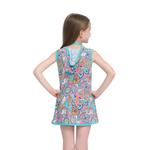 Пляжное платье-худи с капюшоном Doodle Fun Girl 3