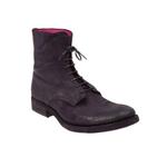 distressed lace-up boot 1