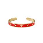 Mickey Mini Эмалевый браслет-манжета Красное золото 3