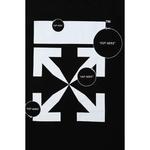 Футболки Off-White Cut Here Short-Sleeve Slim Tee 'Black/White' 2
