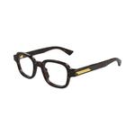 Bottega Veneta Squared Shape Eyeglasses 'Хавана/Прозрачный' 2