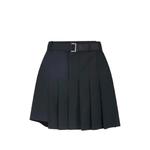 belted pleated mini skirt 1