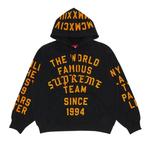 Худи Supreme Team Flocked Hooded Sweatshirt 'Black' 1
