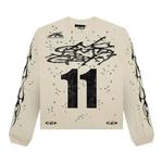 Футболки с длинным рукавом Hellstar Moto Cross Long-Sleeve 'Cream' 1