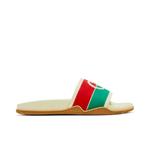 Сандалии Gucci Wmns Slide 'Interlocking G - White Red Green' 1