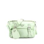 Сумка через плечо Double Buckle Flap Messenger Bag Re-Nylon среднего размера 1