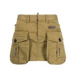 cargo-pocket cotton miniskirt 1