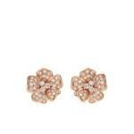 Серьги Flora из розового золота с бриллиантами 1