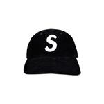 Кепки Supreme Fine Wale Corduroy S Logo 6-Panel 'Черный' 1