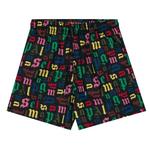 Плавки Palm Angels x Vilebrequin All Over Logo Swimshorts 'Черный/Мультиколор' 1