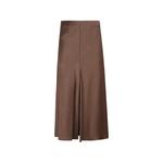 satin-finish A-line maxi skirt 1