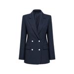 Zanita pinstripe double-breasted blazer 1