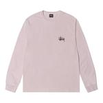 Футболка Stussy Basic Pigment Dyed Long-Sleeve Tee 'Blush' 1