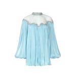 Timma crystal-embroidered balloon-sleeve blouse 1