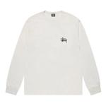 Футболки Stussy Basic Pigment Dyed Long-Sleeve Tee 'Natural' 1