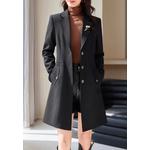 Модное пальто-тренч в стиле блейзер, Slim Fit YGH-EA2802 3