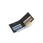 Мужской кожаный кошелек с блокировкой RFID - Черный 5