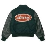 Верхняя одежда Stussy Script Oval Varsity Jacket «Зеленый» 2