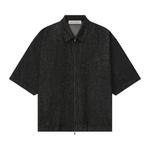 Рубашки-овершерты Fear of God Essentials Denim Full Zip Work Shirt 'Vintage Black' 1