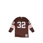 Футболка NFL Jim Brown '1964 Cleveland Browns' с длинными рукавами 1