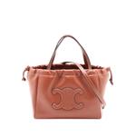 2020-2026 Small Calfskin Cuir Triomphe Cabas Drawstring satchel 1