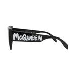 Очки Alexander McQueen Cat Eye-Frame Recycled Acetate Sunglasses 'Черный Серый' 3