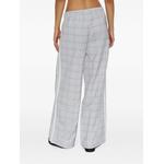checked wide-leg track pants 4