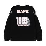 Футболки с длинным рукавом BAPE Football Relaxed Fit Long-Sleeve Tee 'Black' 2